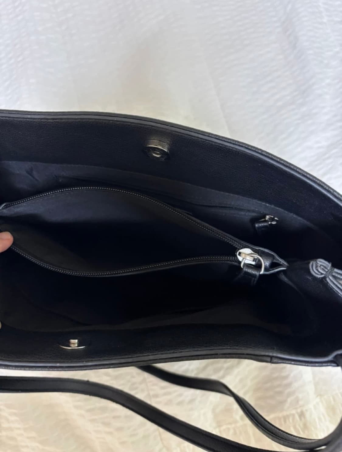 앤클라인 블랙 토트백 상품이미지4