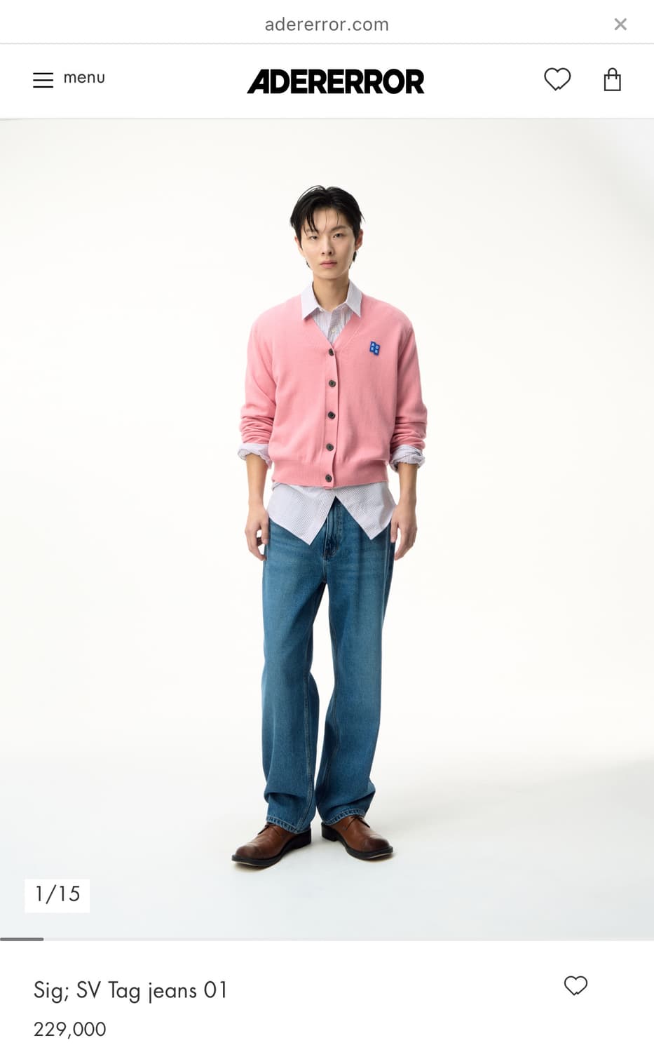 아더에러 데님 팬츠 상품이미지5
