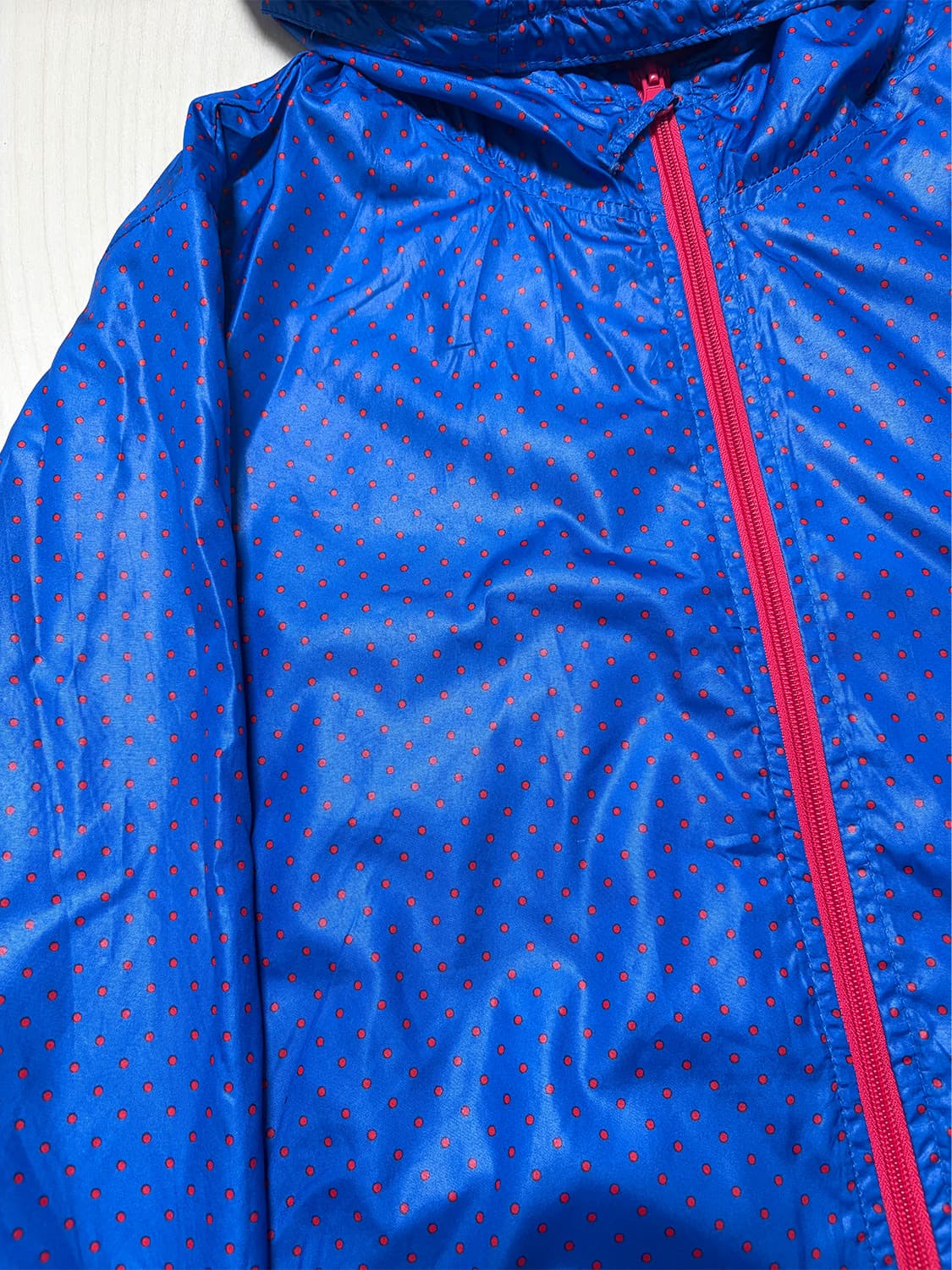 도트 블루 윈드브레이커 자켓  상품이미지4