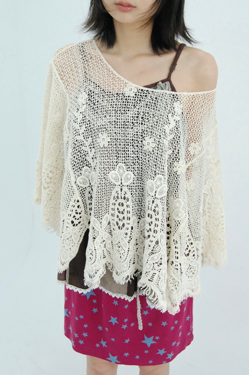 Cotton corchet cape 상품이미지2