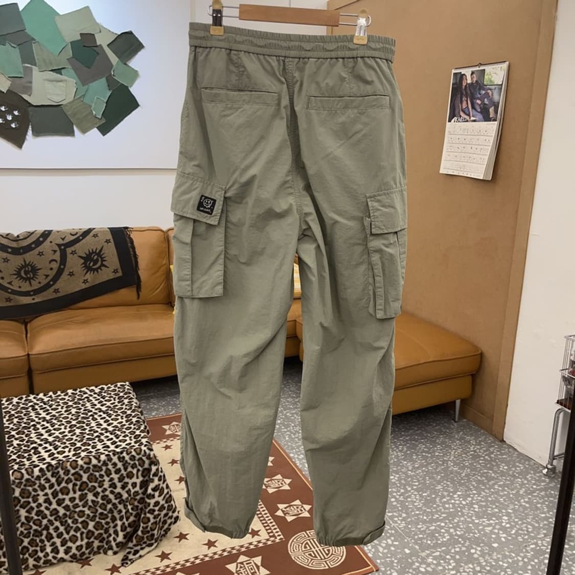 새드스마일 스트릿 밀리터리 연카키 카고팬츠 S C09566 상품이미지4