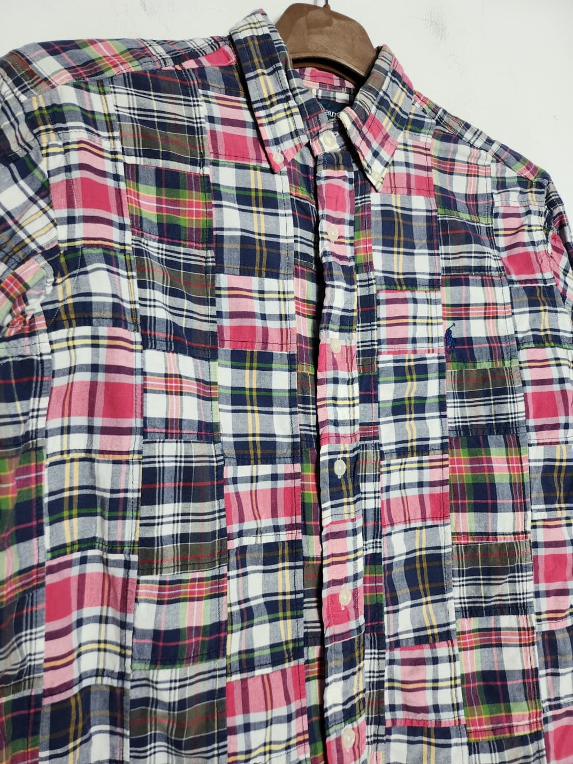 S 폴로 랄프로렌 마드라스 패치워크 체크 셔츠 상품이미지3