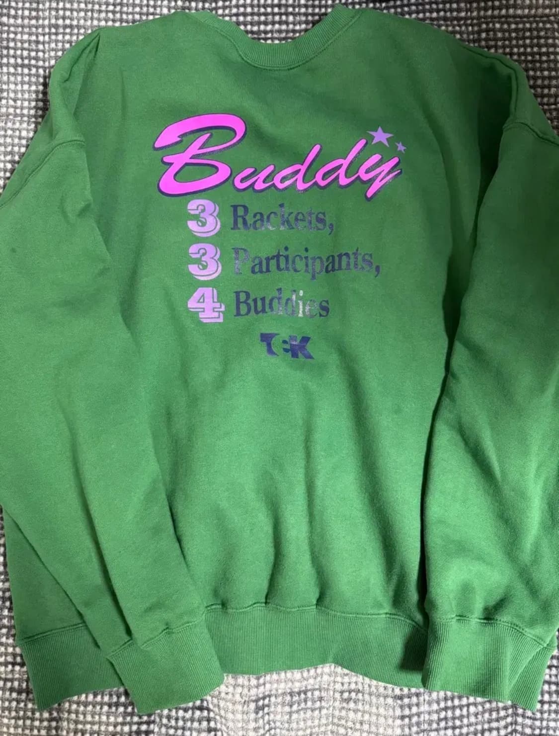 [L] 테켓 맨투맨 그린 상품이미지3