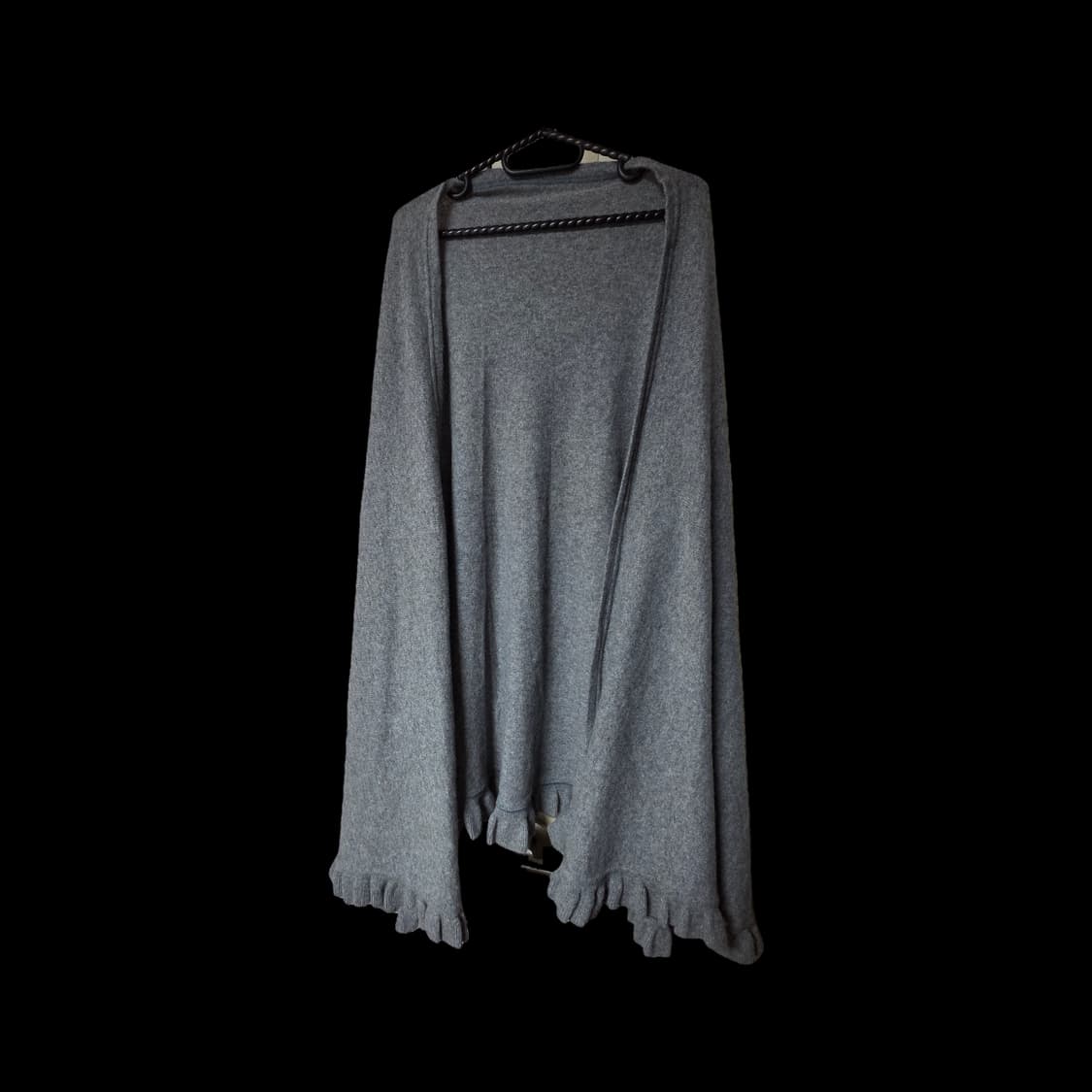 Sisley 모 100% 그레이 숄 상품이미지1