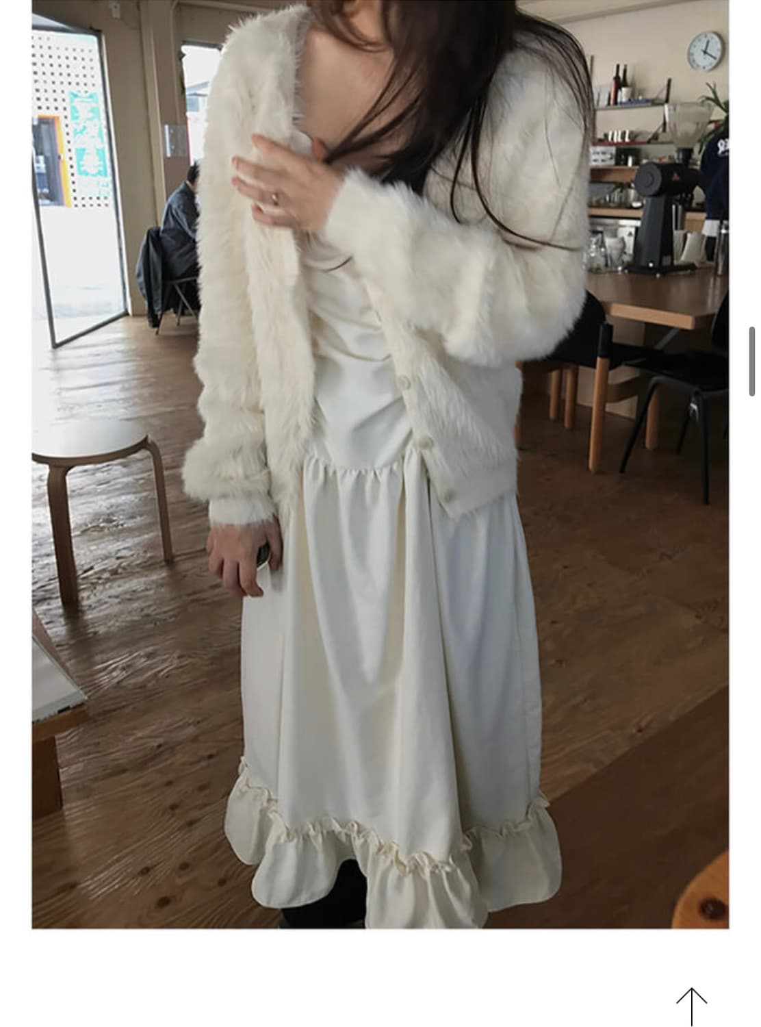 퍼 가디건 (white) 상품이미지5