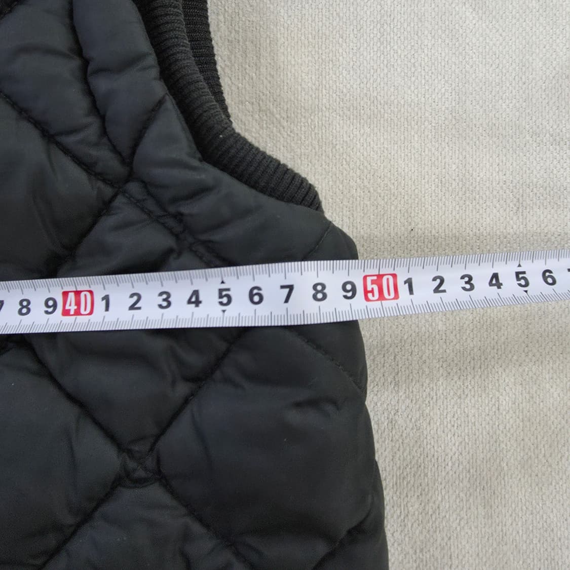 [실측] 타미힐피거 데님 퀄팅 패딩조끼 0129J1 상품이미지8
