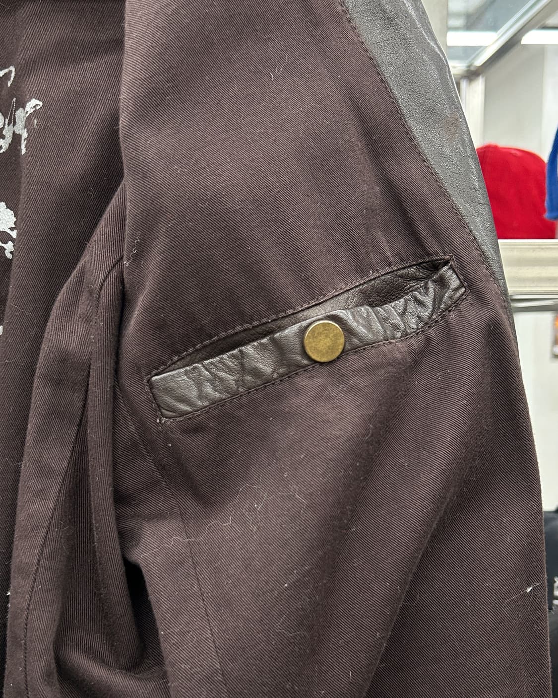 디젤 00s 리얼 램스킨 레더 블루종 자켓 브라운 상품이미지5