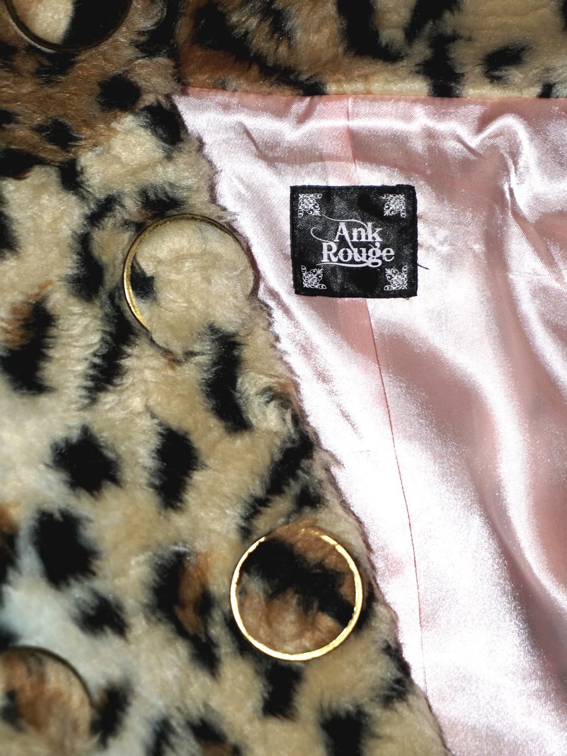 (ank rouge) leopard gyaru fur jacket  상품이미지8