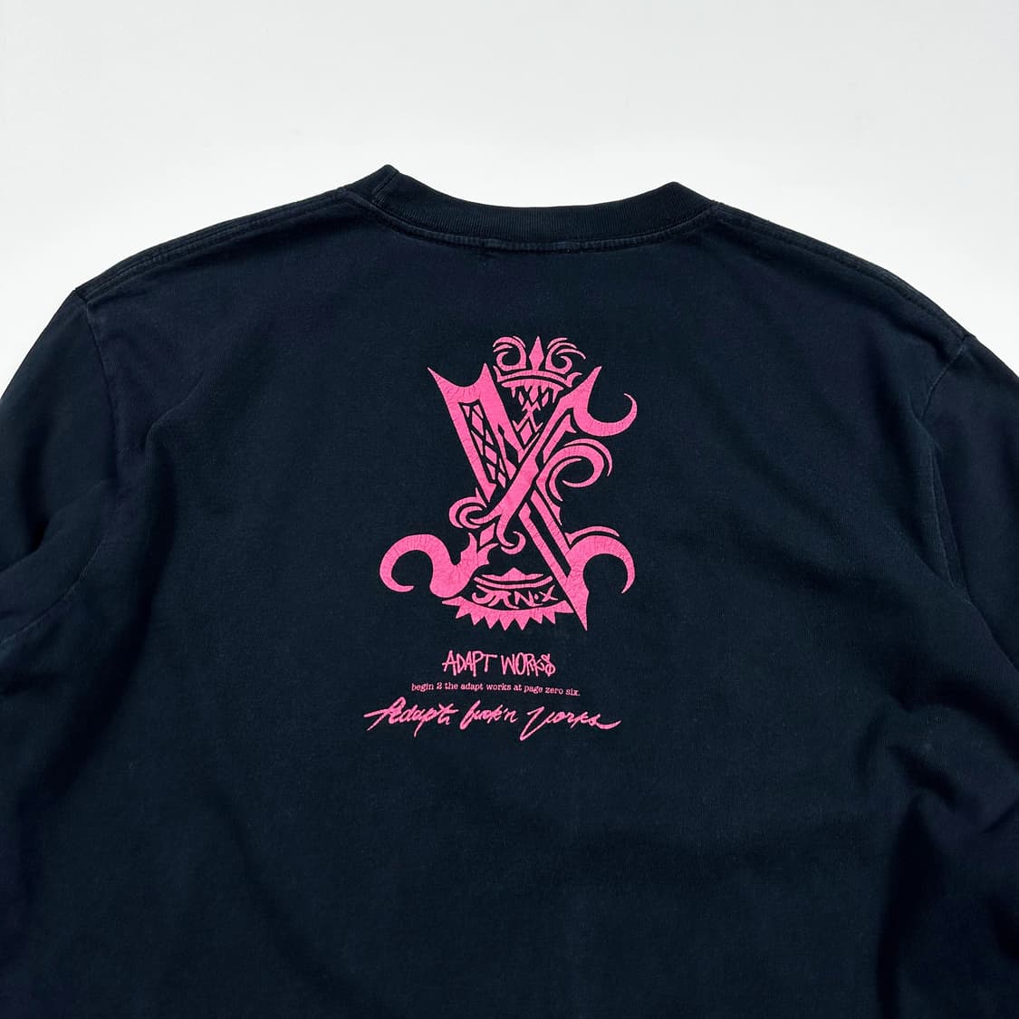 VTG 빈티지 블랙 프린팅 긴팔티셔츠 (M) 상품이미지4