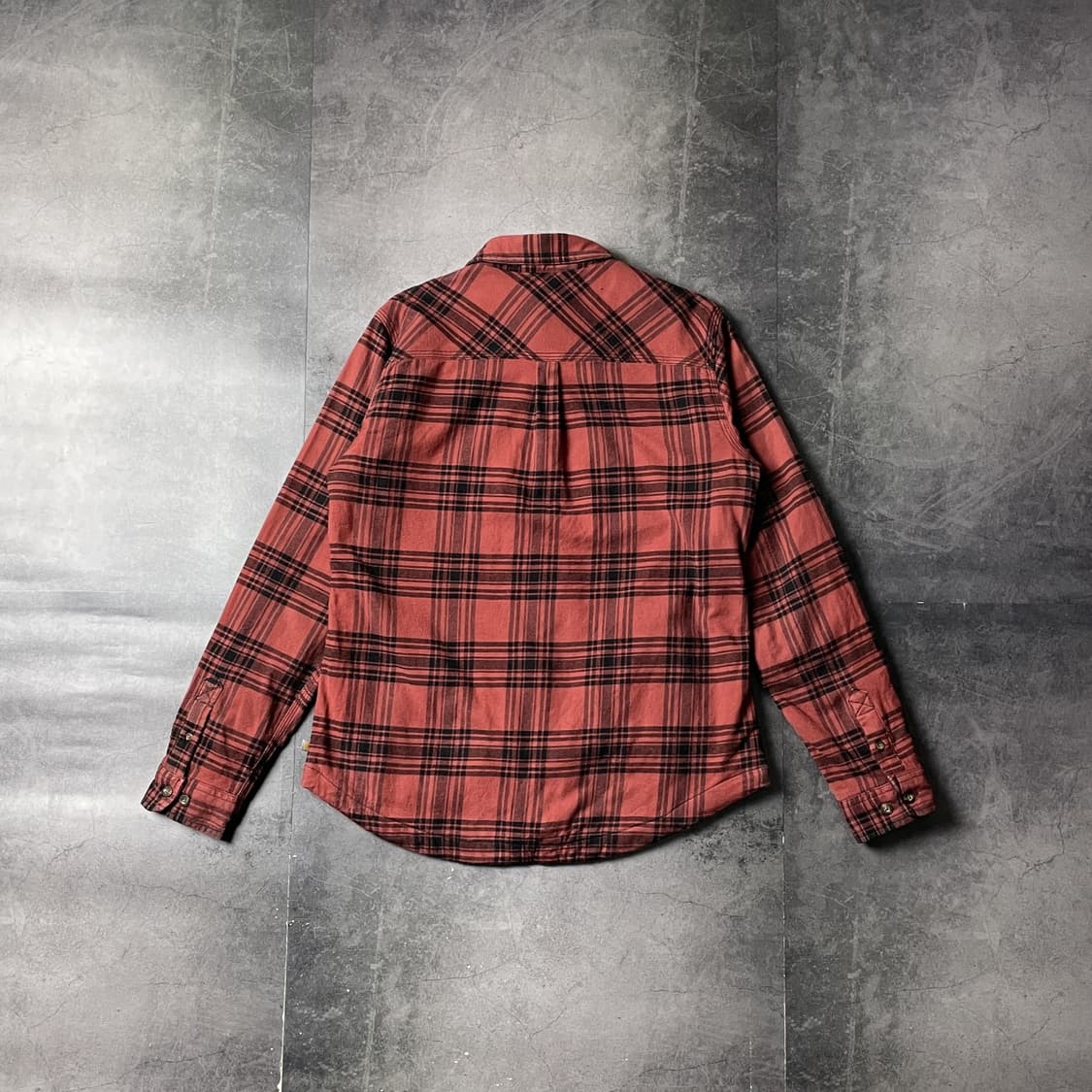 CARHARTT 칼하트 빈티지 레드 플란넬 체크 셔츠 A00860 상품이미지6