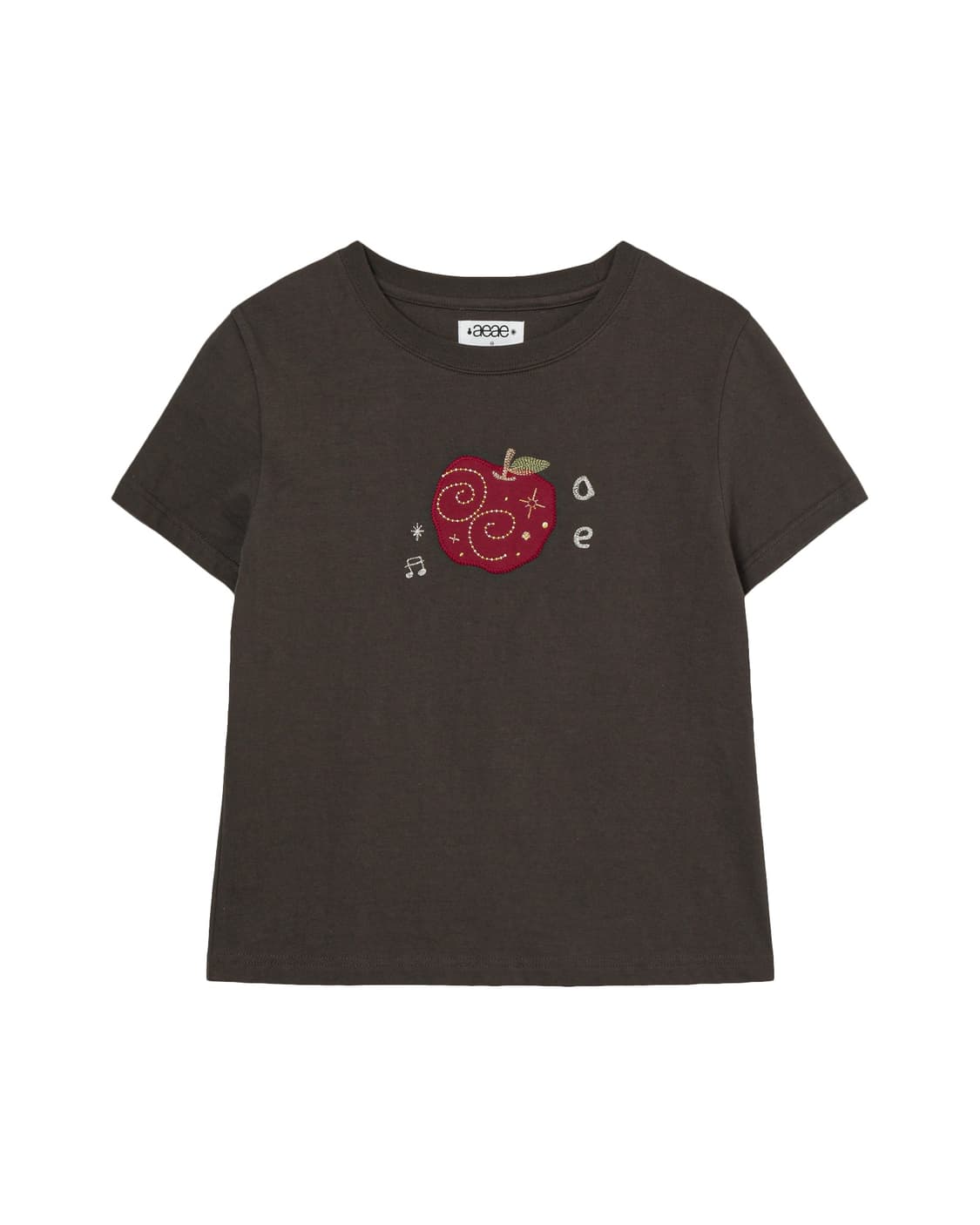 aeae RINGO TEE (Dark Brown)  상품이미지1