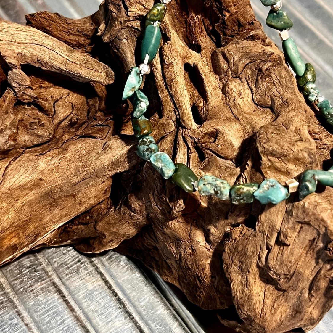 실버 비즈 터키석 팔찌 인디언주얼리 네이티브아메리칸 상품이미지2