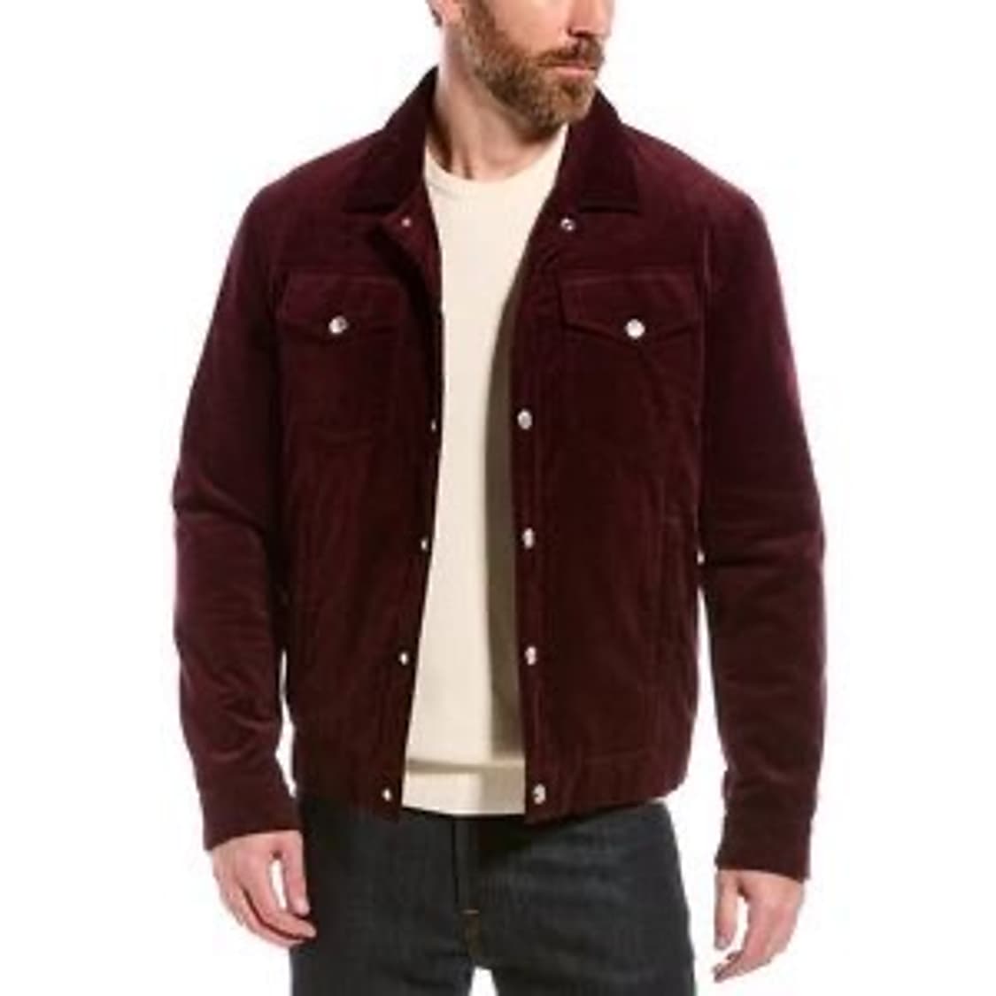 (A+/XL) / 브루넬로 쿠치넬리 코듀로이 버건디 봄버 자켓 상품이미지9