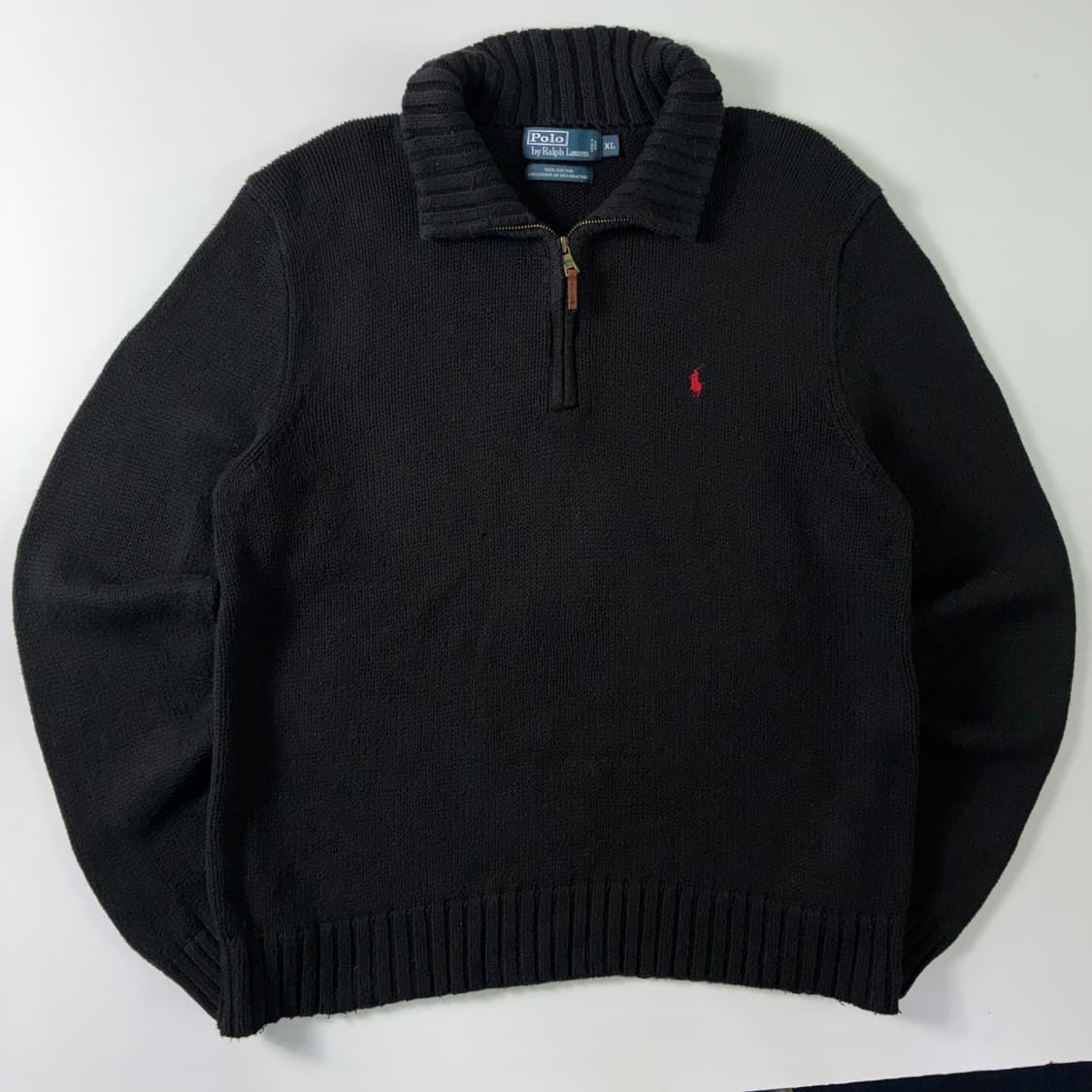 Polo 폴로 랄프로렌 블랙 쿼터집업 니트 상품이미지1
