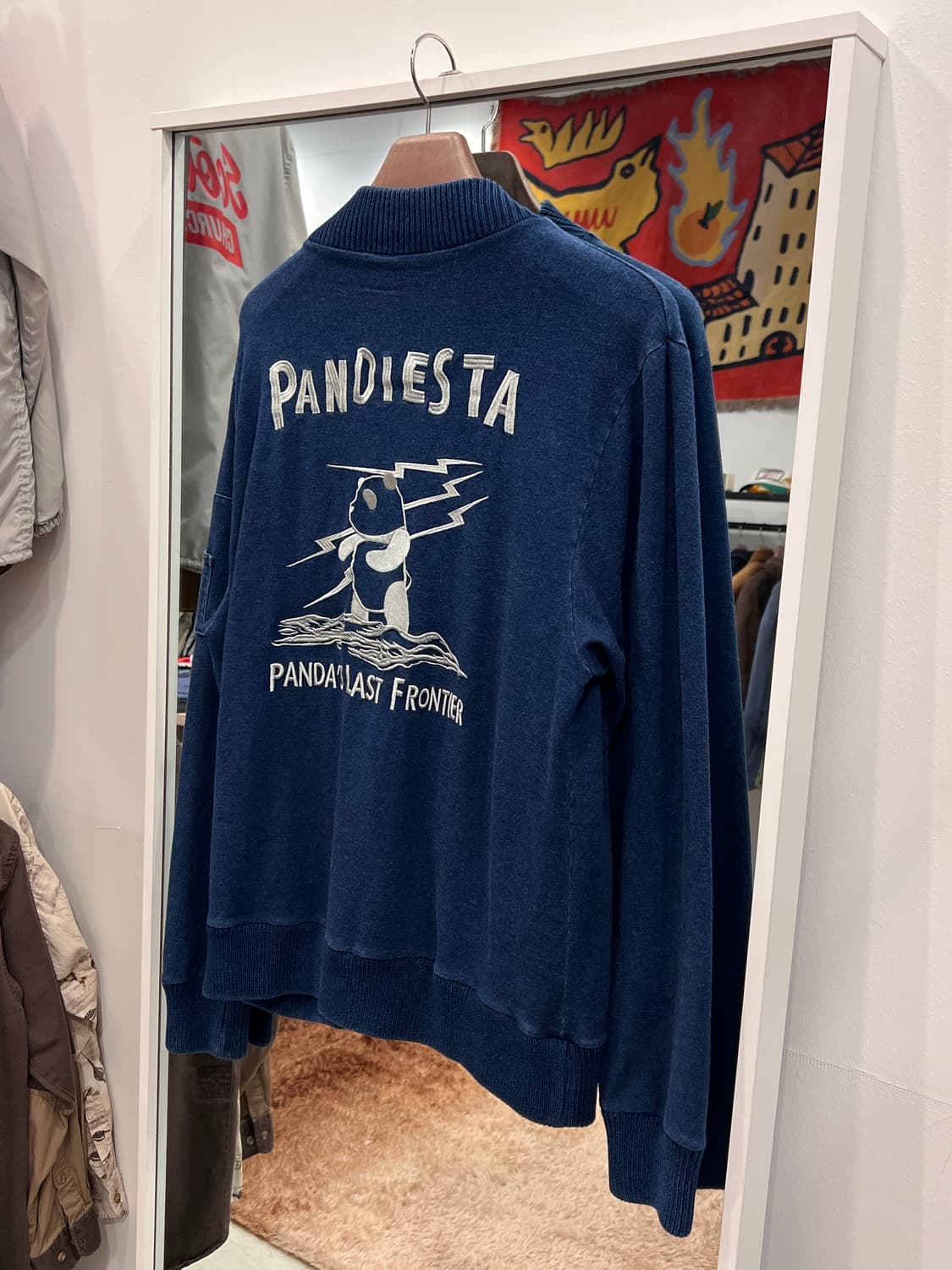 Pandiesta 빈티지 인디고 블루종 집업 자켓 상품이미지7