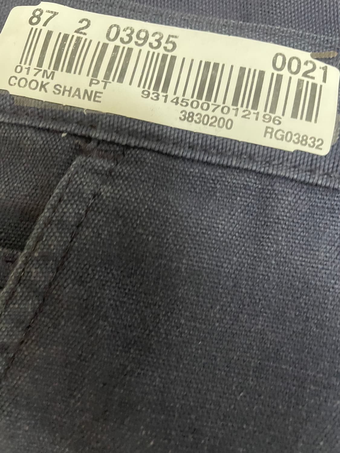 칼하트 워크팬츠 상품이미지5