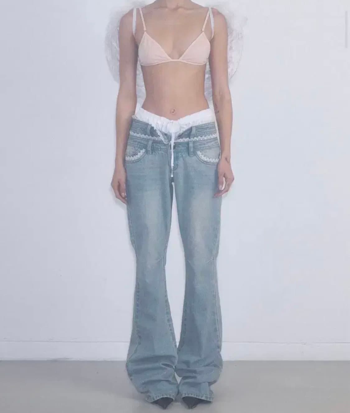 스컬프터 double waist 부츠컷 데님 상품이미지1