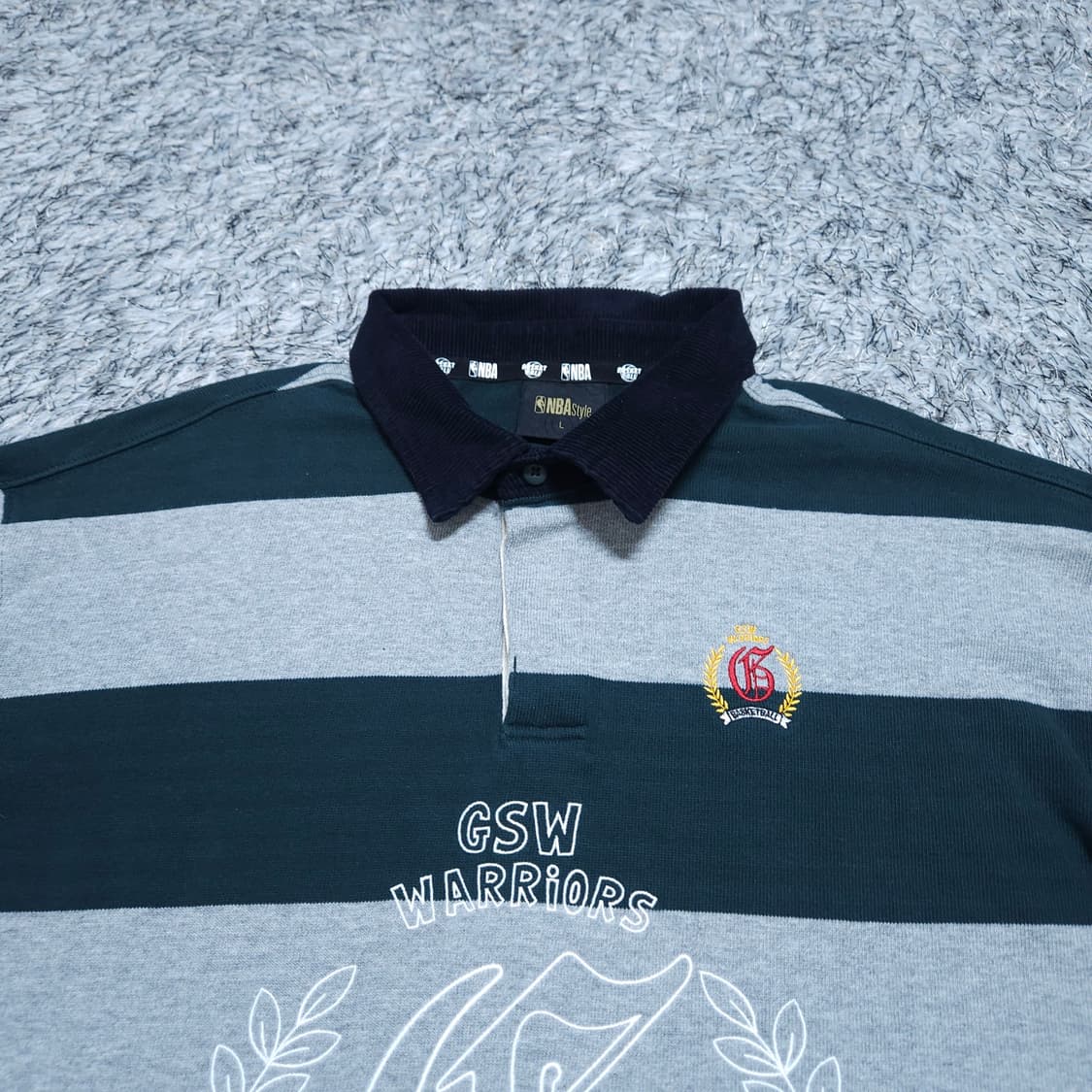 NBA) L 남자 GSW 골든스테이트 폴로티 럭비티 / 왕눈이샵 상품이미지3