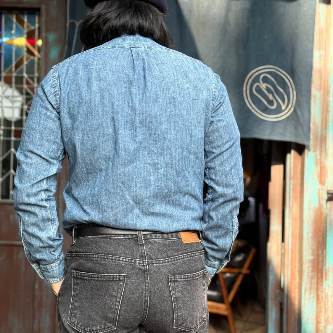 폴로 랄프로렌 클래식핏 샴브레이 셔츠 S 상품이미지8