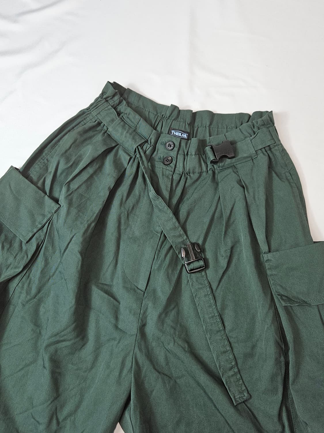 THEILMA 더일마 레이어드 트윌팬츠 텐셀 카고숏팬츠 하프 G사이즈 상품이미지2