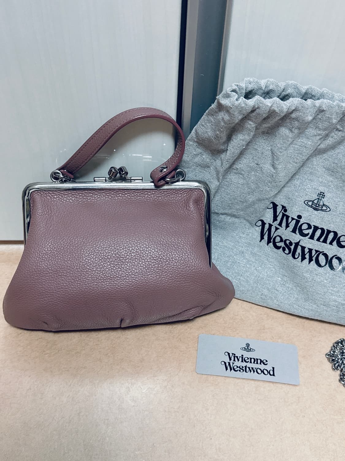 비비안웨스트우드 그래니 핸드백 핑크 상품이미지4