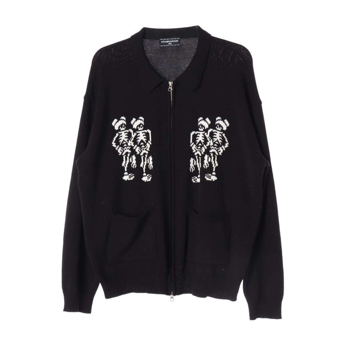 나이스고스트클럽 스켈레톤 니트 집업 L 상품이미지1