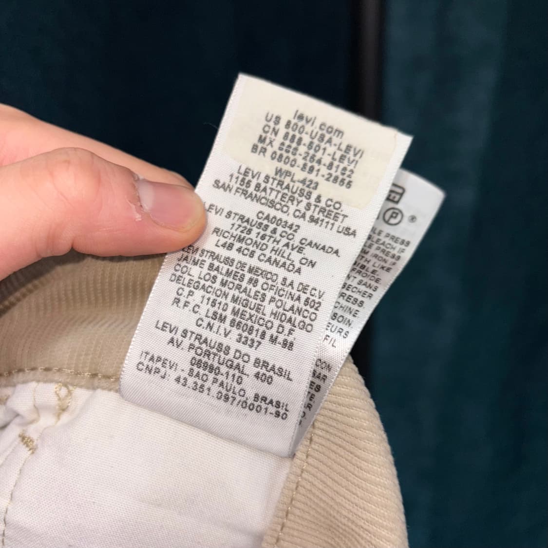 (36) 00s 리바이스 511 베이지 코듀로이 팬츠 상품이미지7