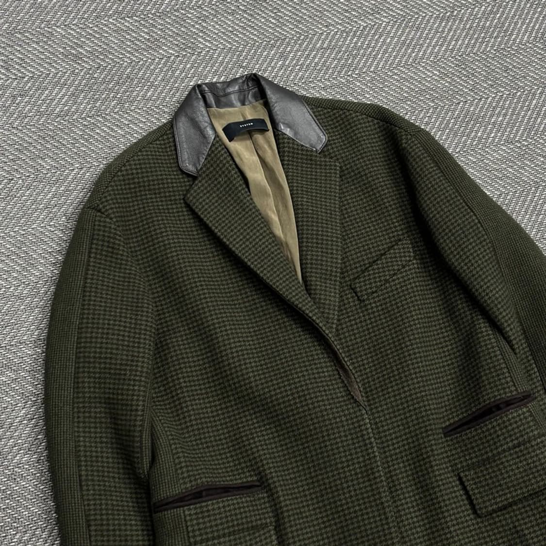 시스템 체크 패턴 코트 V0531 상품이미지3