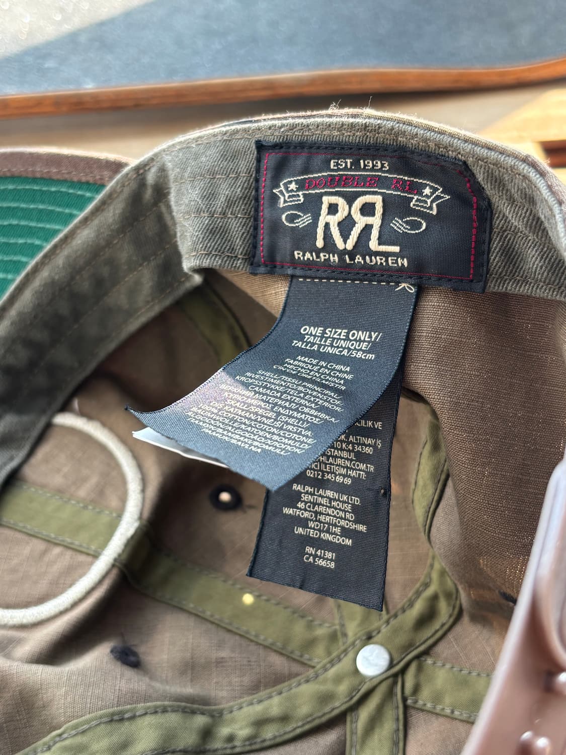 Rrl 가먼트 다잉 트윙 볼캡 카모 상품이미지3