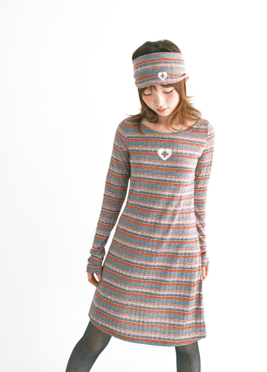 샵페어리 원피스 rainbow sheer knit mini dress  상품이미지1