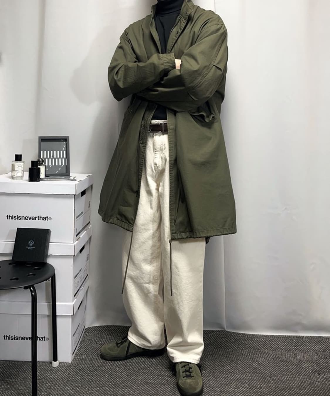 XL 무신사스탠다드 피시테일 파카 야상 [카키] 상품이미지1