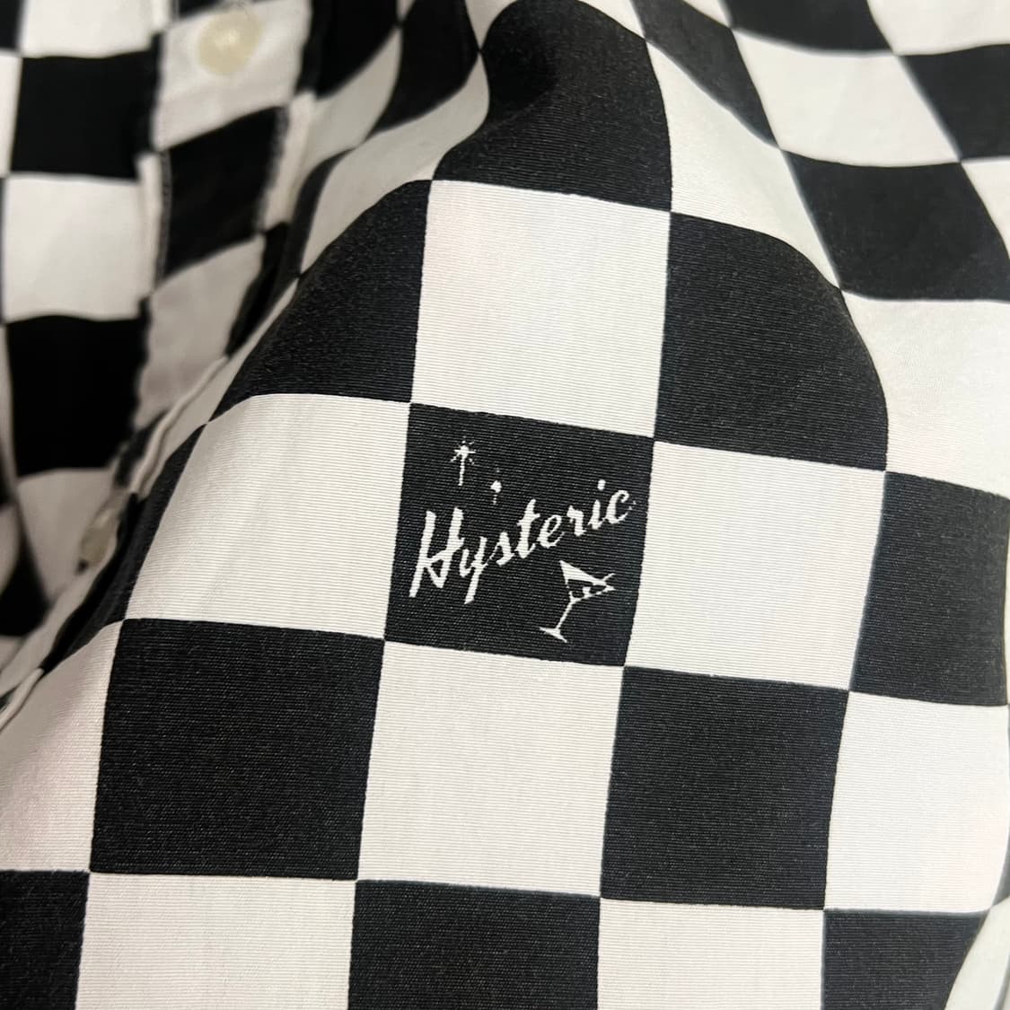 히스테릭글래머 체커보드 반팔 셔츠 상품이미지5
