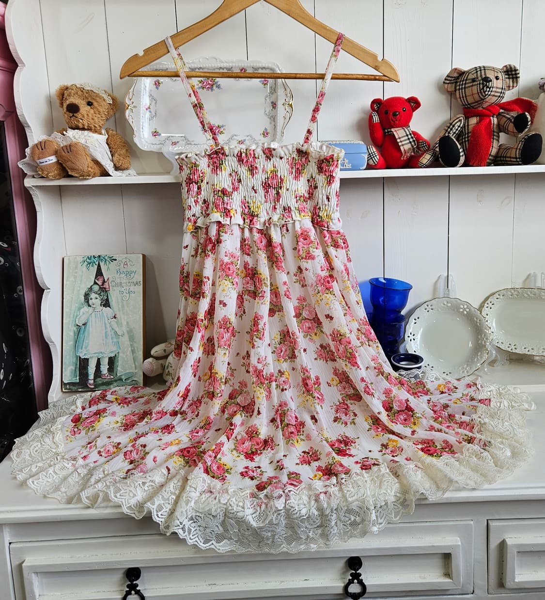 0327로즈 플라워 레이스 원피스 상품이미지5