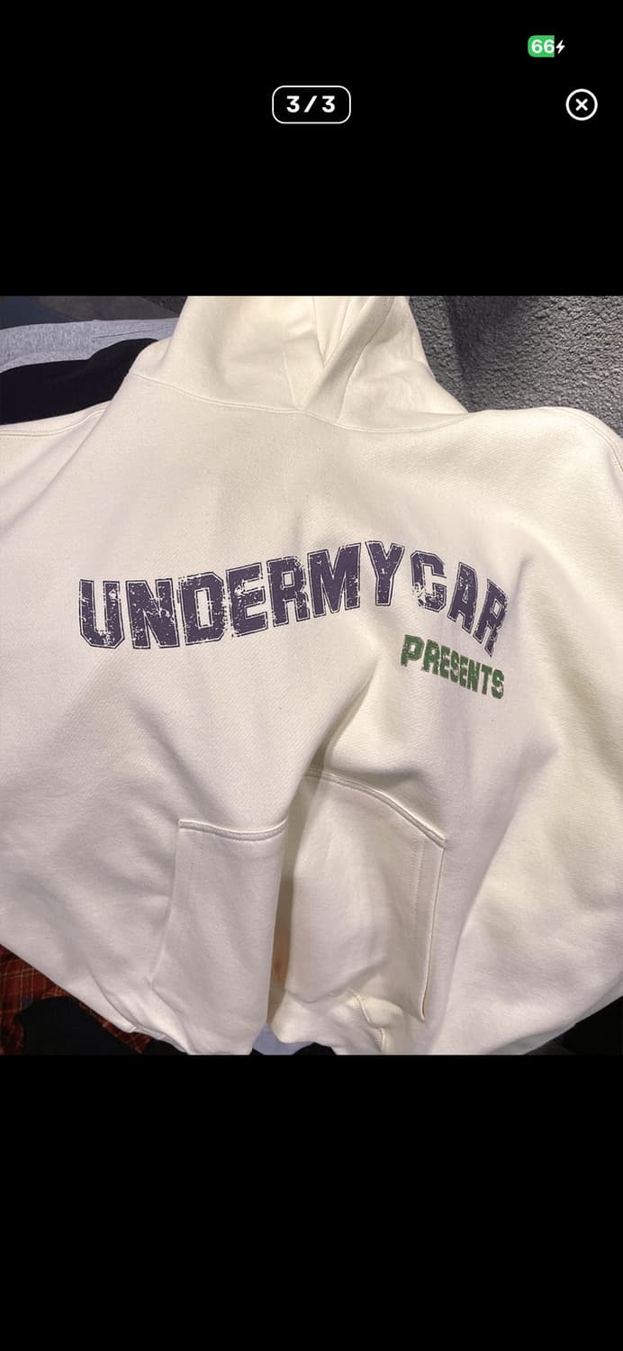 언더마이카 무.67 안티 Fxxking 로고 플레이 웨이브 타이포 본디드 상품이미지3