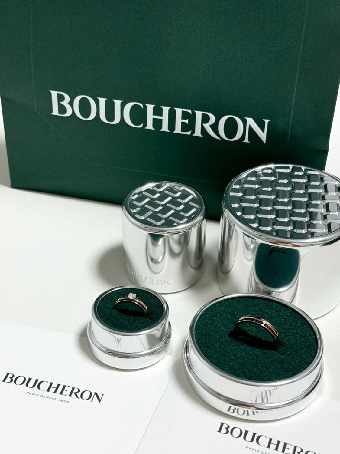 부쉐론 콰트로 클래식 웨딩밴드 남성 60사이즈 상품이미지1