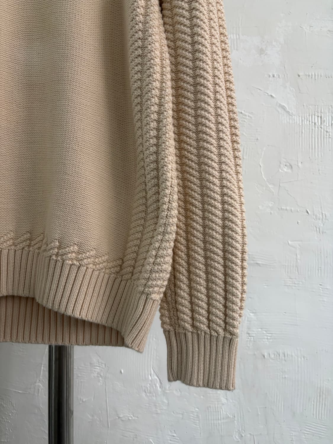 Maison Margiela 마르지엘라 15SS 아이보리스티치 케이블니트 상품이미지3