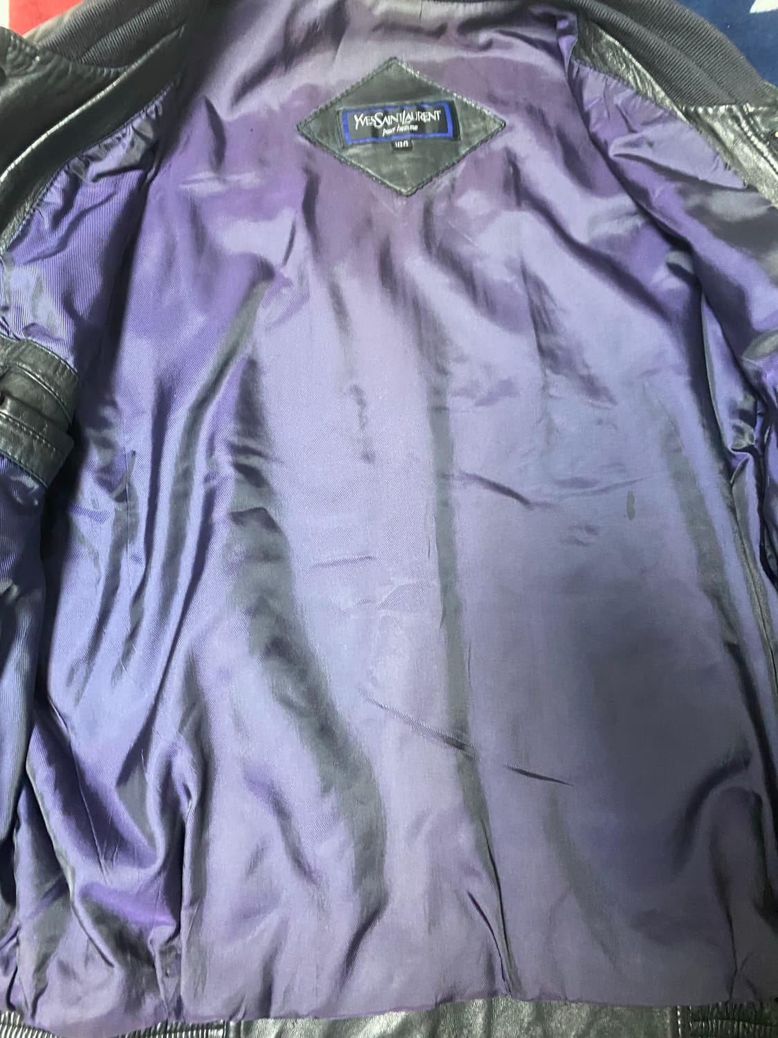 90s 입생로랑 양가죽 자켓 상품이미지5