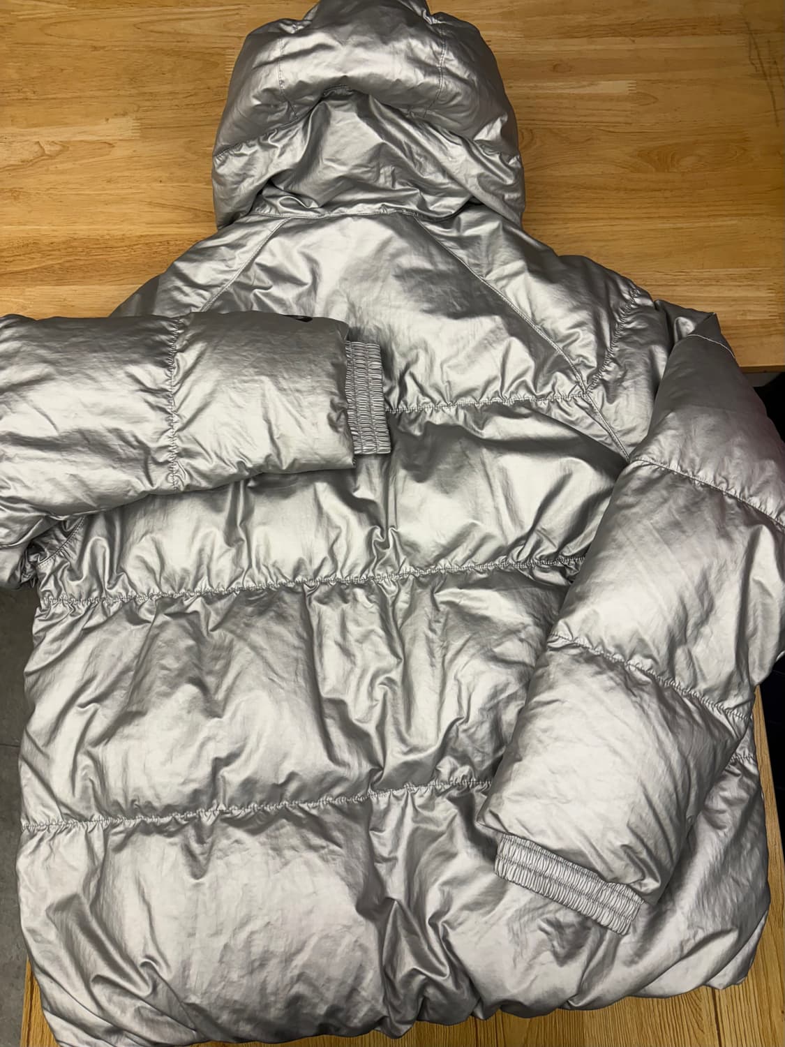 [S] 나이키 메탈 실버 패딩 상품이미지7