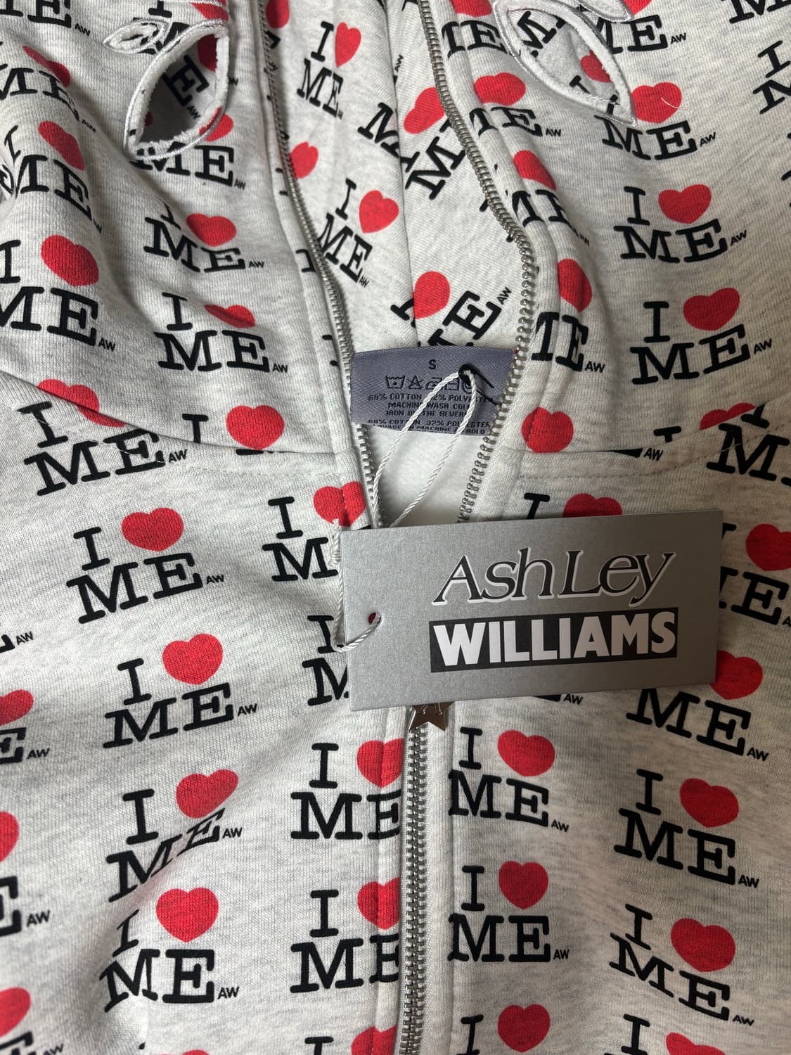 애슐리윌리엄스 후드집업 그레이 S사이즈 상품이미지2