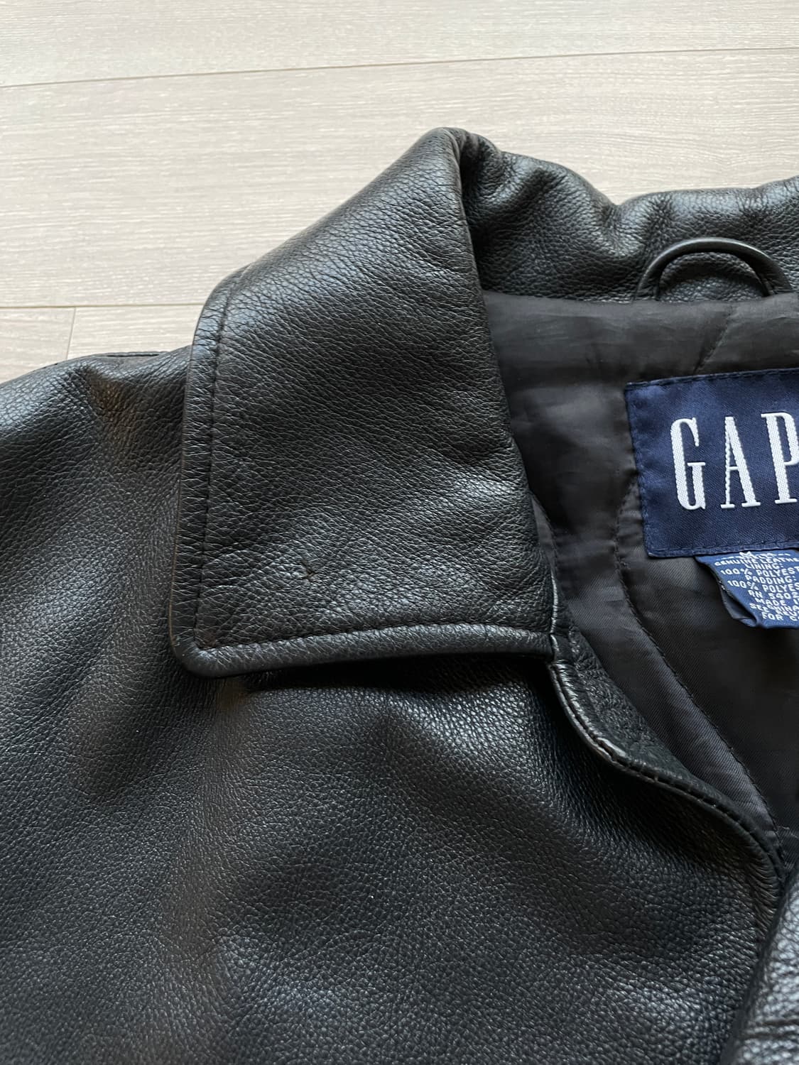 90s 올드갭 레더 카코트 상품이미지9