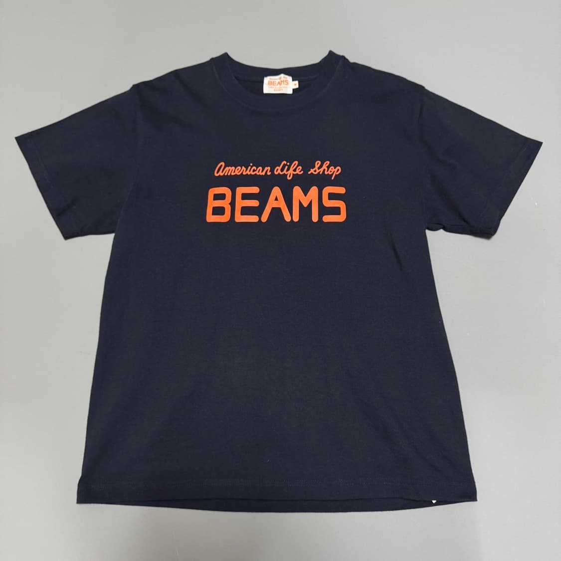 빔즈(BEAMS) 22ss 45th 클래식 로고 프린트 코튼 크루넥 반팔 상품이미지6