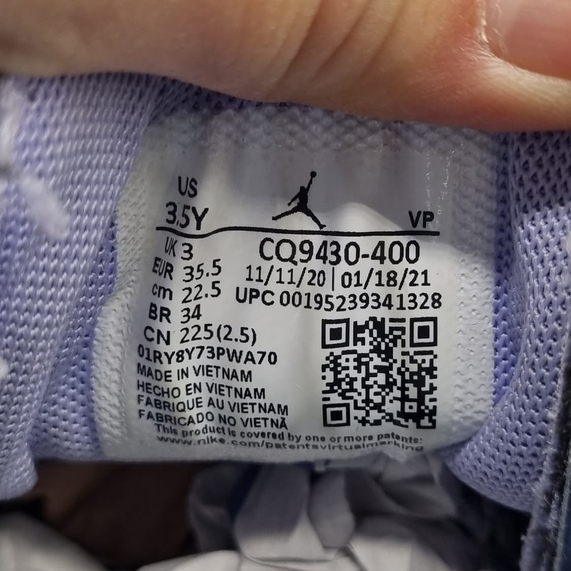 나이키 조던 와이낫제로 운동화225 상품이미지6