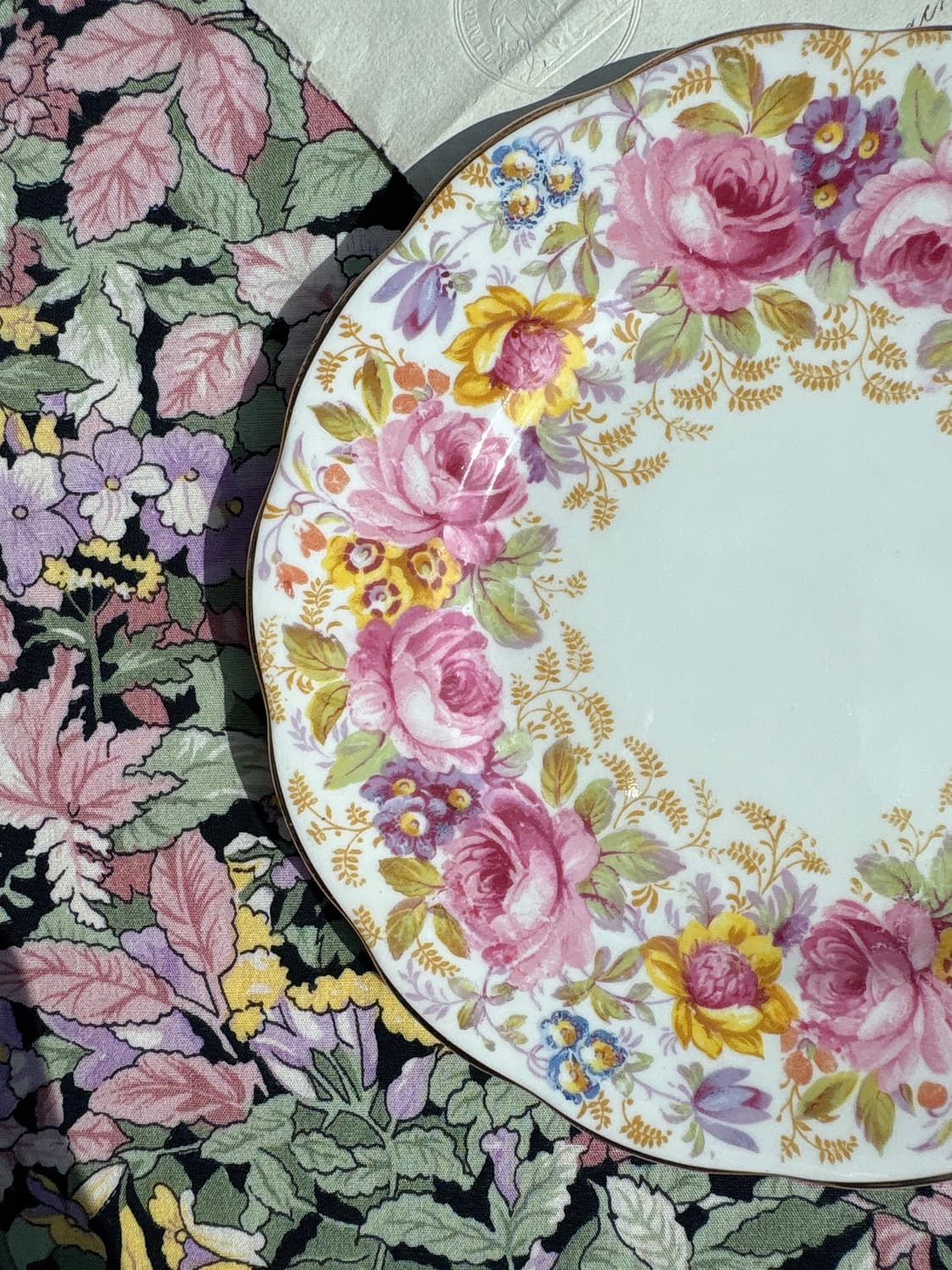 1940s 영국 빈티지 로얄알버트 세레나 브레드접시 상품이미지2