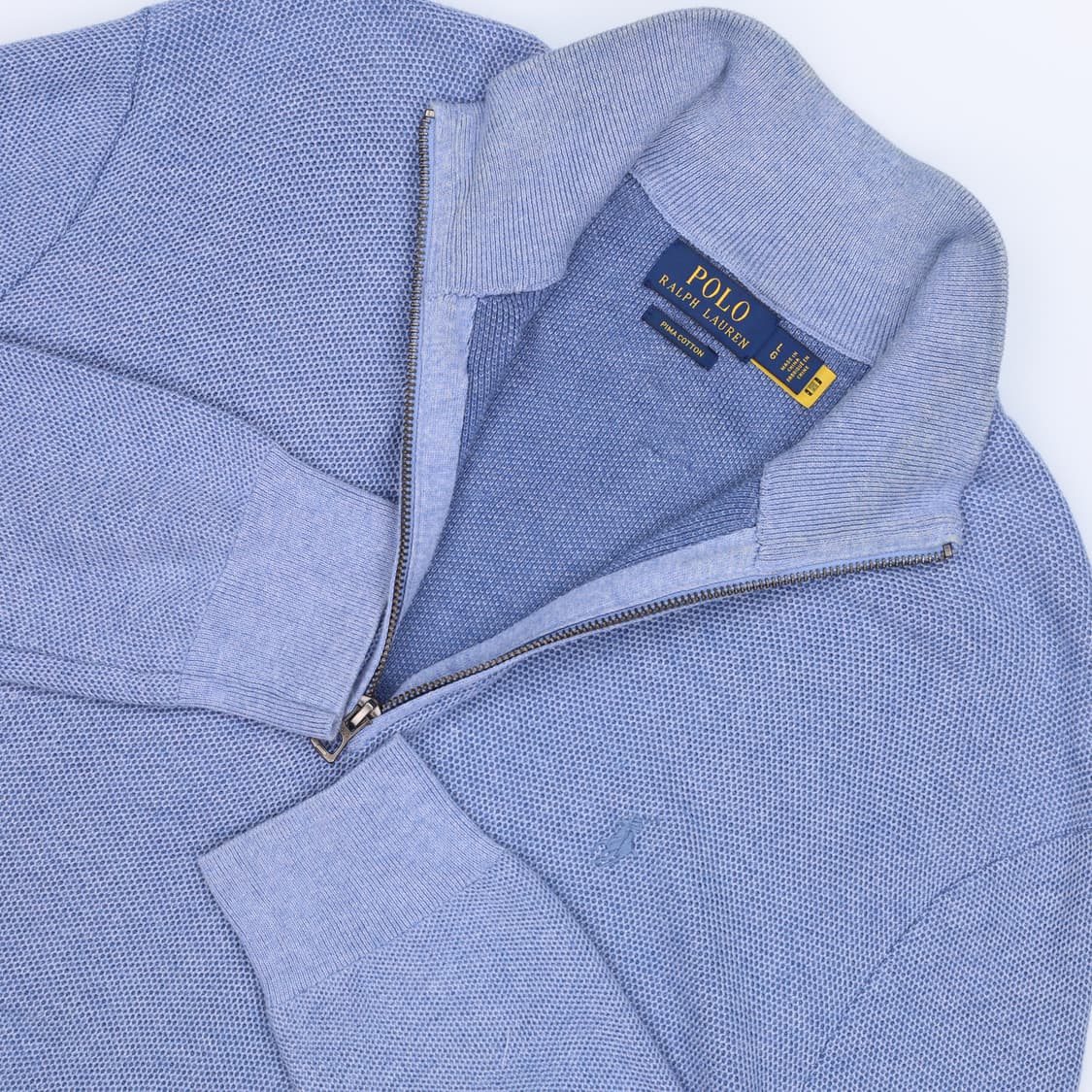 [L] QR신형 폴로 랄프로렌 남성 반집업 피마코튼 긴팔 니트 N683 상품이미지4