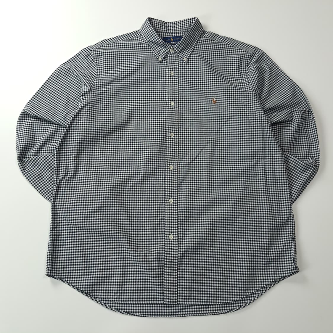 CJ284 2XL 폴로 QR 모노 마이크로체크 셔츠 남방 상품이미지1