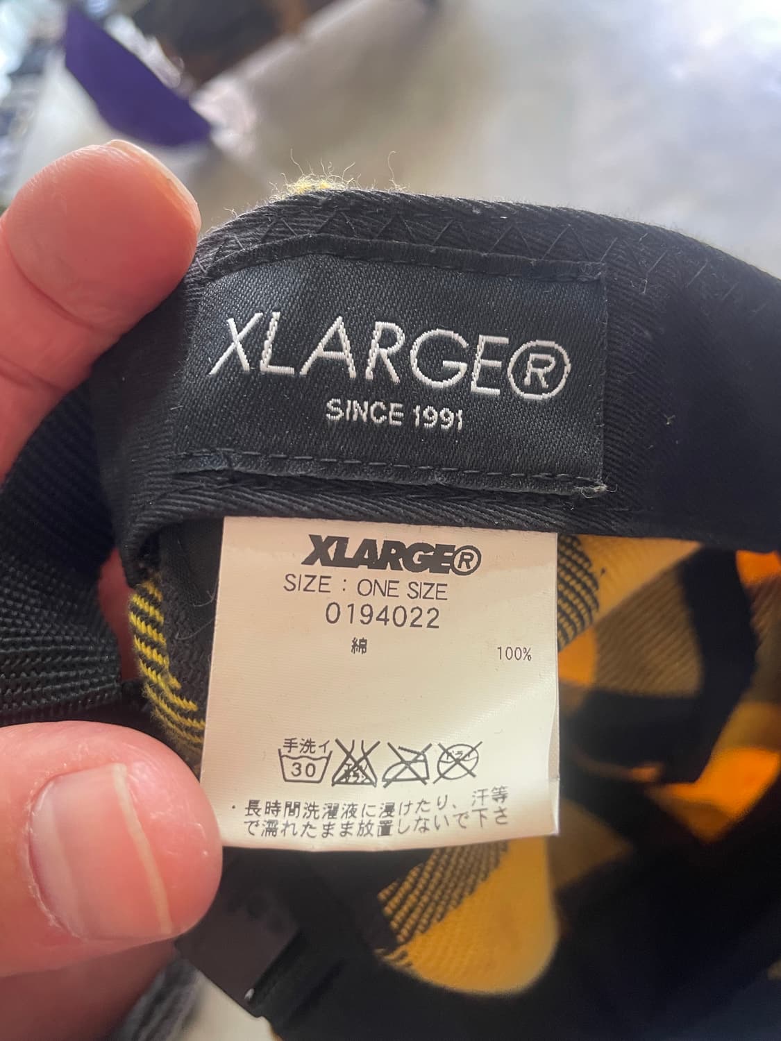 엑스라지 옐로우 체크 캠프캡 상품이미지8