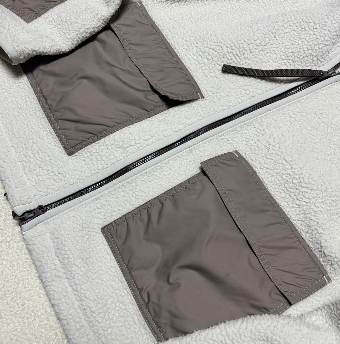 나이키 화이트 모카 투웨이 쉐르파 후리스 상품이미지5