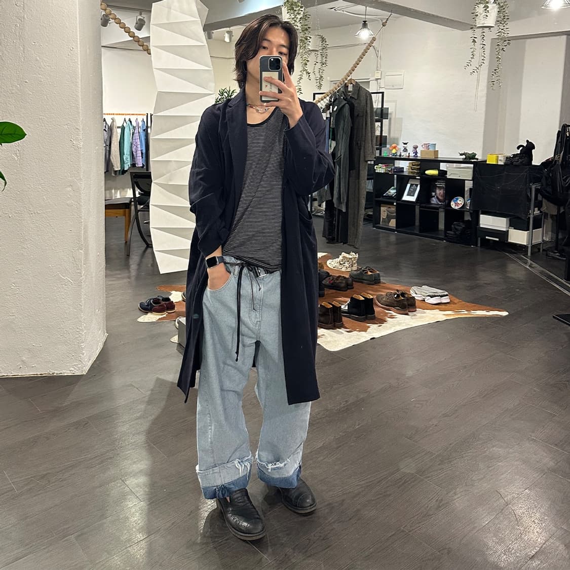 요지야마모토 오버사이즈 오픈 코트 상품이미지4