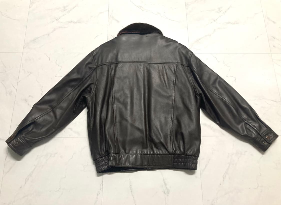 00s 런던포그 구스 내피 양가죽 봄버 자켓 105 상품이미지2