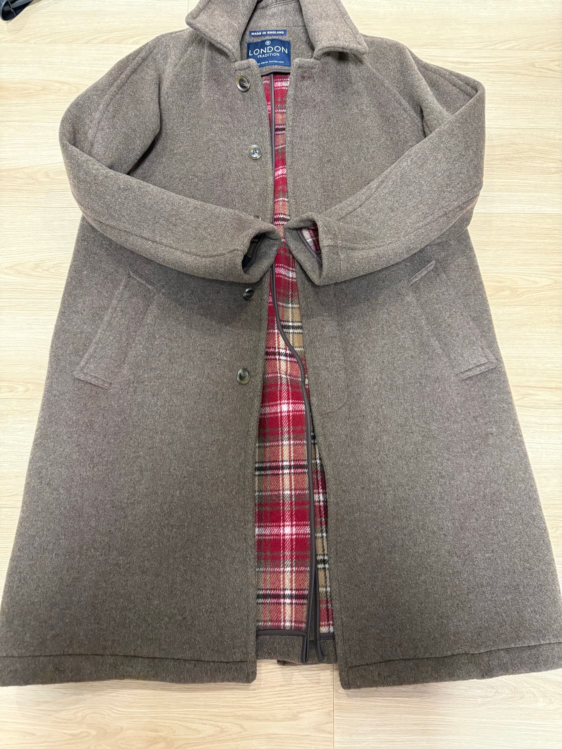 [Made in England] 런던트레디션 발마칸 코트 코코아브라운 상품이미지4